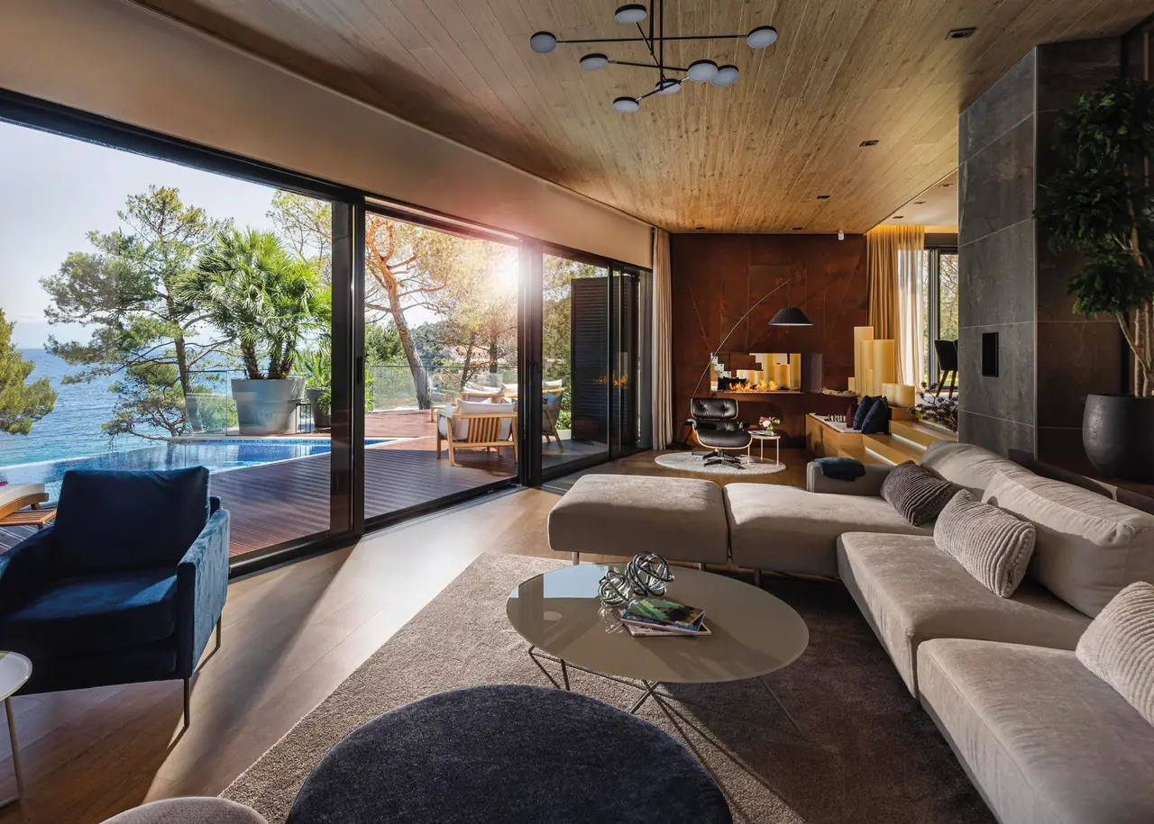 Contessa Luxury Retreat at sunset
